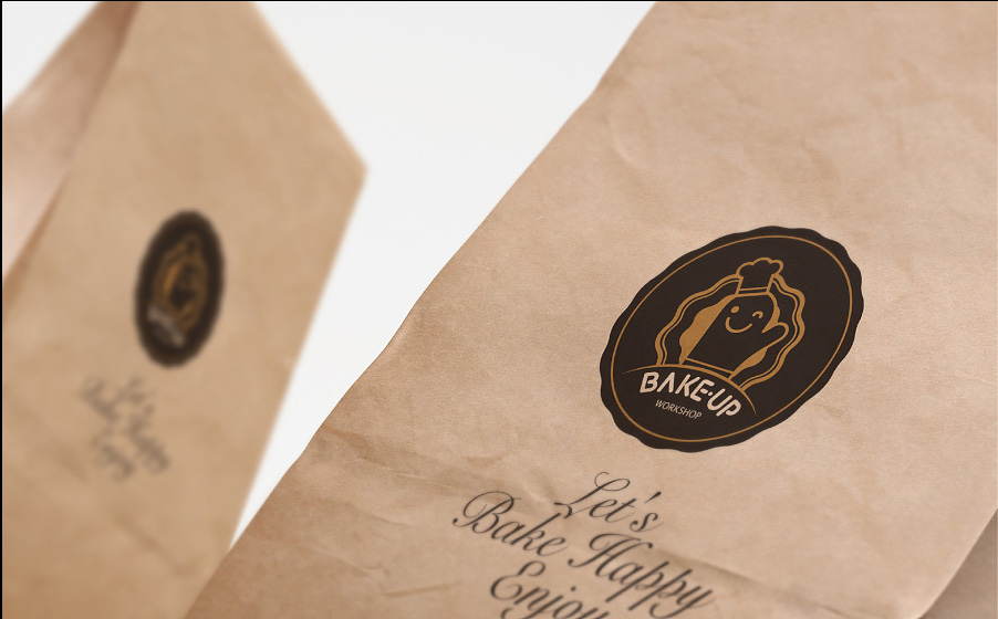 烘培店标志设计,面包快消品logo设计案例