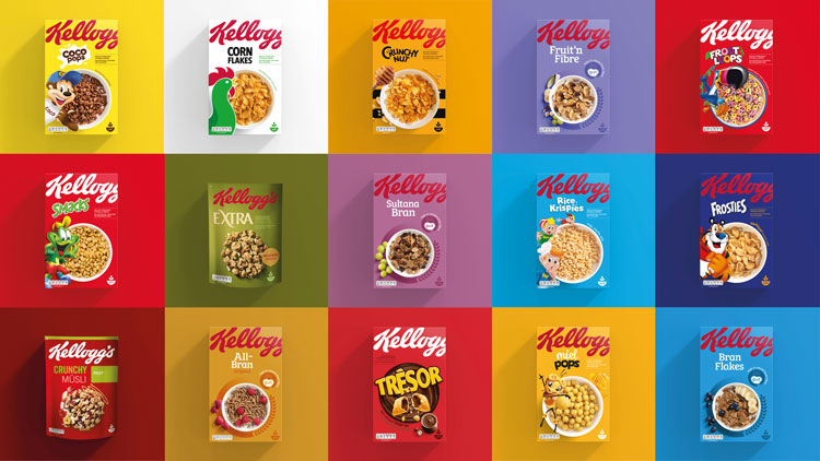 家乐氏(Kellogg's)全球第一大谷物早餐制造商发布新包装 家乐氏(Kellogg's)全球第一大谷物早餐制造商发布新包装